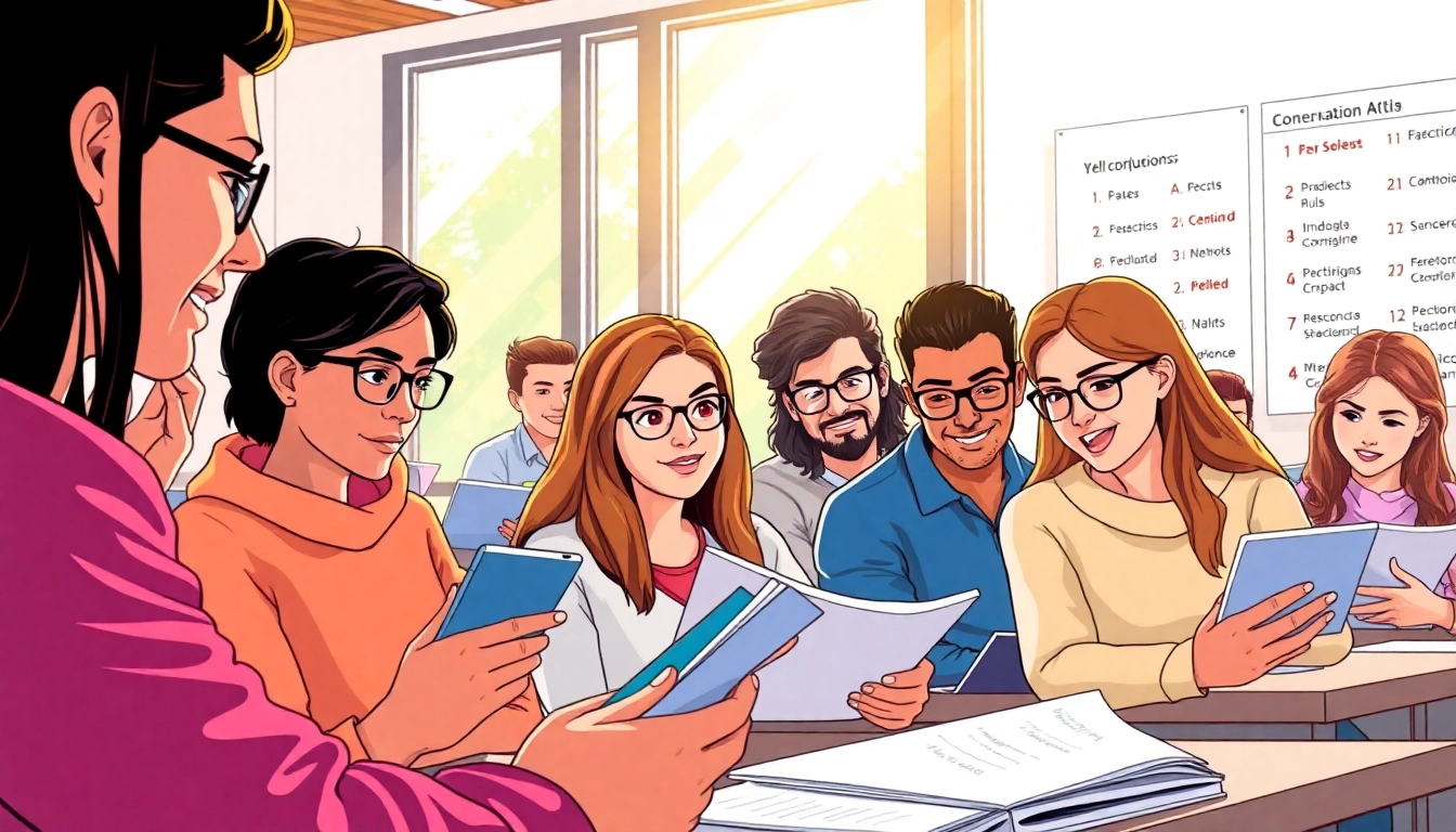 Engage in French conjugation learning with diverse students in a digital classroom.